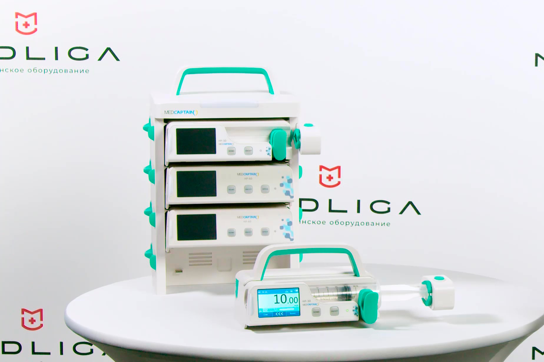 Видеообзор шприцевого насоса Medcaptain HP-30